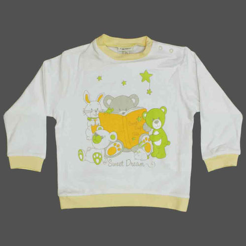 Faggatino Unisex Yellow Sweet Dreams Premium 2 Piece Night Suit