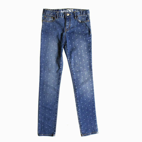 Gap Kids All over Polka Dot Girls Skinny Denim Jeans