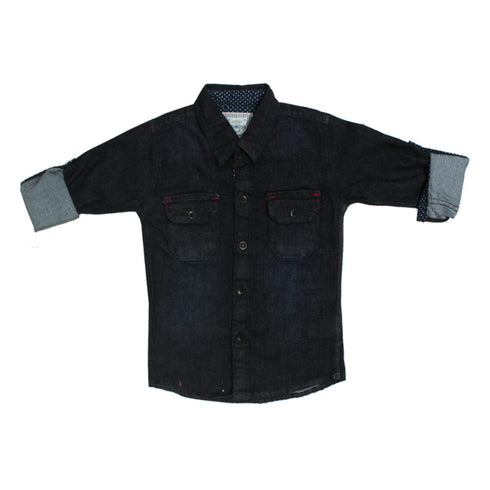 OSHKOSH Front Pocket Blue Jeans Premium Cotton Casual Winter Shirt