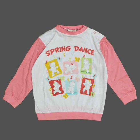 Faggotino Spring Dance Pink and White Premium 2 Piece Night Suit