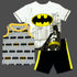 BatMan Chest Print White and Grey Premium 3 Piece Set