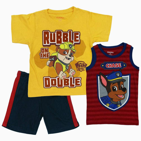 Paw Yellow and Red Boys 3 piece set