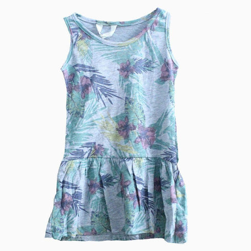 H&M Red leaf Flower Grey Dress