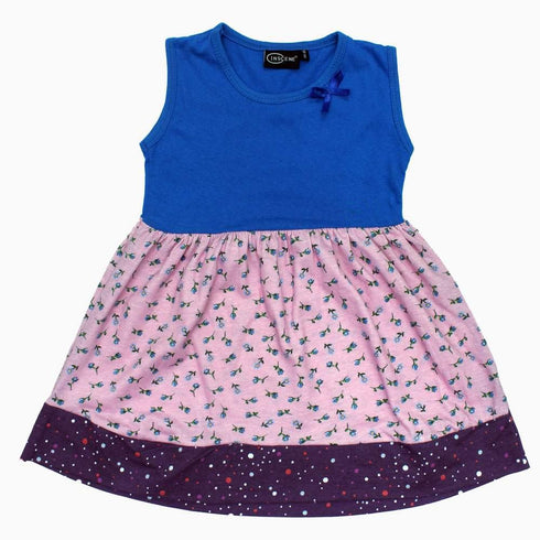Inscene Blue and Pink Flower Girls 2 piece Set