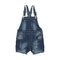 Wall Flower Medium Ripped Bottom Flare Girls Denim Dungaree