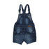 Wall Flower Medium Ripped Bottom Flare Girls Denim Dungaree