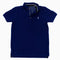 Next Embroidered Boys Pique Cotton Navy Blue Polo