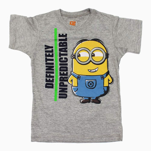 Minions Definitely Unpredictable Gray boys 2 piece Set