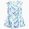 HNM purple flower with leaf pattern white Dress