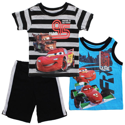 Disney Team 95 Cars Boys 3 Piece Cotton Set