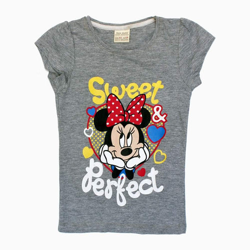Zara Minnie Mouse Girls Grey Tshirt