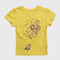 MOTHER CARE Bird and Flower Print Premium Cotton Yellow Tshirt