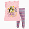 Glitter Bike Trip Girls Pink Premium 2 Piece Set