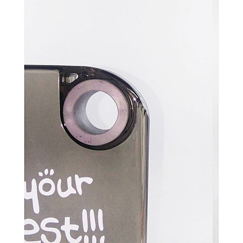 Do Your Best Black Note Book Flat Water Bottle