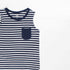 HnM Animals White And Blue Boys Cotton Tank Top
