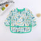 Baby Kids Cactus Tree Green Toddler Long Sleeve Waterproof Eating Smock Feeding Bib