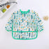 Baby Kids Cactus Tree Green Toddler Long Sleeve Waterproof Eating Smock Feeding Bib