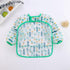 Baby Kids Leaf Animals Brown Toddler Long Sleeve Waterproof Eating Smock Feeding Bib