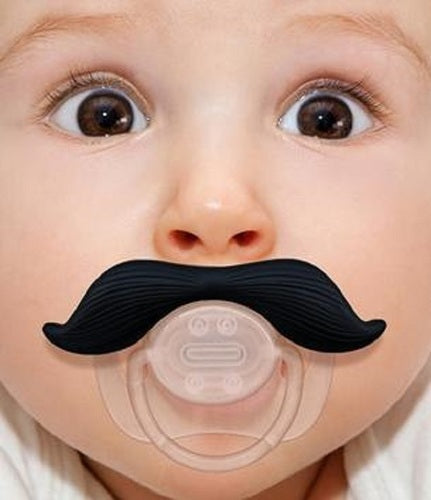 Joyful Baby Stylish Men Black Mustache Pacifier