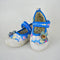 Blue Flower Pumps